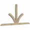 Ekena Millwork Richland Rough Sawn Timber Gable Bracket, Douglas Fir, 96"W x 48"H x 4"D x 4"F, 12/12 Pitch GBW096X48X0404RIC00RDF - alternate 4